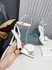 Prada Heeled Stiletto Heels with Flower White - 5