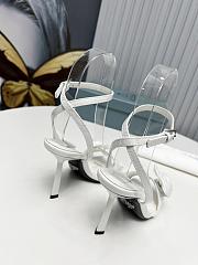 Prada Heeled Stiletto Heels with Flower White - 4