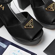 Prada Nappa Leather Platform Sandals Black 115 mm - 6