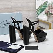 Prada Nappa Leather Platform Sandals Black 115 mm - 2