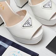 Prada Nappa Leather Platform Sandals White 115 mm - 6