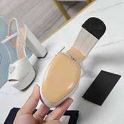 Prada Nappa Leather Platform Sandals White 115 mm - 4