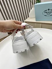Prada Padded Nappa Leather Sandals White - 3