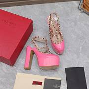 Valentino Garavani Rockstud Platform Pink Heels 15CM - 2