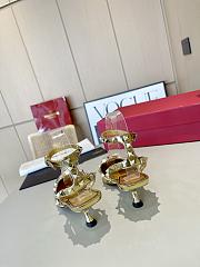 Valentino Slingback Sandals High Heels Gold 4CM - 6