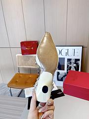 Valentino Slingback Sandals High Heels White 4CM - 5