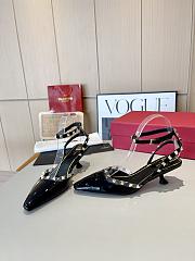Valentino Slingback Sandals High Heels Black 4CM - 3
