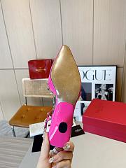 Valentino Slingback Sandals High Heels Pink 4CM - 3