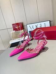 Valentino Slingback Sandals High Heels Pink 4CM - 5