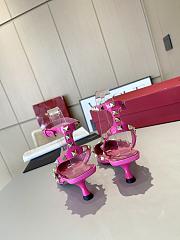 Valentino Slingback Sandals High Heels Pink 4CM - 6