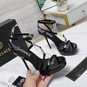 Versace Black Medusa 95 Patent Heeled 10.5CM - 4