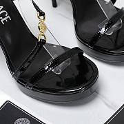 Versace Black Medusa 95 Patent Heeled 10.5CM - 5