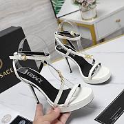 Versace White Medusa 95 Patent Heeled 10.5CM - 3