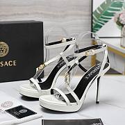 Versace White Medusa 95 Patent Heeled 10.5CM - 5