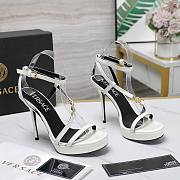 Versace White Medusa 95 Patent Heeled 10.5CM - 6