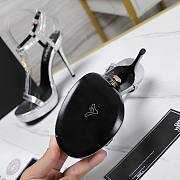 Versace Silver Medusa 95 Snake Heeled 10.5CM - 4