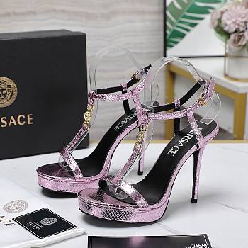 Versace Purple Medusa 95 Snake Heeled 10.5CM