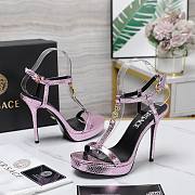 Versace Purple Medusa 95 Snake Heeled 10.5CM - 3