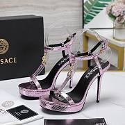 Versace Purple Medusa 95 Snake Heeled 10.5CM - 6