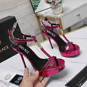 Versace Pink Medusa 95 Snake Heeled 10.5CM - 4