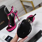 Versace Pink Medusa 95 Snake Heeled 10.5CM - 5