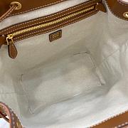 Miu Miu Cognac Leather Brown Backpack Size 29x25x12cm - 5