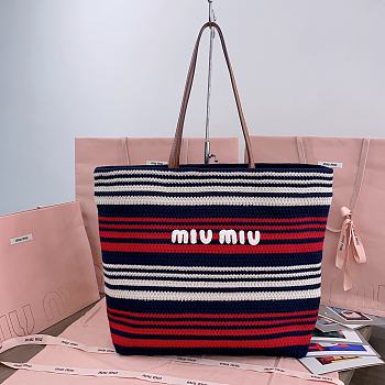 Miu Miu Crochet Tote Bag Multicolored-02 Size 40x16x34cm