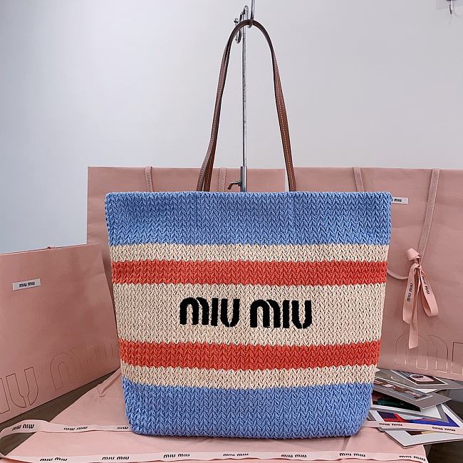 Miu Miu Crochet Tote Bag Multicolored-03 Size 40x16x34cm - 1