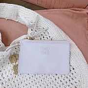 Miu Miu Hobo Tressé Effet Raphia White 44x31x8cm - 3