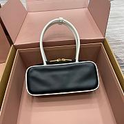 Miu Miu Mluarchive Leather Top Black 5BB173 Size 28x11x8cm - 3