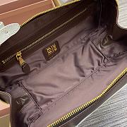 Miu Miu Mluarchive Leather Top Brown 5BB173 Size 28x11x8cm - 4