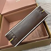 Miu Miu Mluarchive Leather Top Brown 5BB173 Size 28x11x8cm - 5