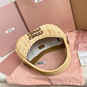 Miu Miu Ola Hobo Bag in Raffia 20 x17x6cm - 5