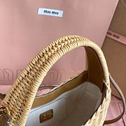 Miu Miu Ola Hobo Bag in Raffia 20 x17x6cm - 4