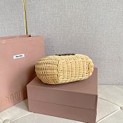 Miu Miu Ola Hobo Bag in Raffia 20 x17x6cm - 2
