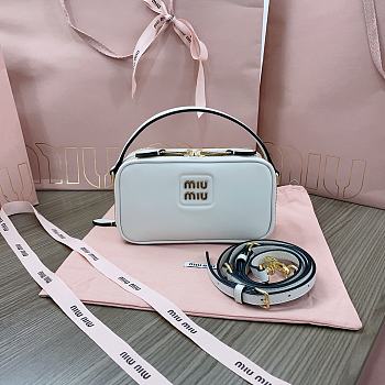 Miu Miu Pillow Bowling White Bag 18x9x6cm
