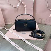 Miu Miu Pillow Bowling Black Bag 18x9x6cm - 1