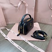 Miu Miu Pillow Bowling Black Bag 18x9x6cm - 6