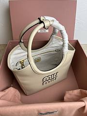 Miu Miu IVY Cream Handbag Size 27x11x15cm - 5