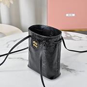 MiuMiu Naplak Patent Black Pouch Palisander 23x13x7cm - 3
