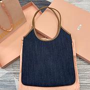 Miu Miu Palisander lvy Naplak Patent Navy 35x40cm - 5