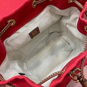 Miu Miu Red Canvas Backpack Size 22x18x11cm - 4