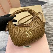 Miu Miu Wander Matelasse Brown Size 23x13x7cm - 2