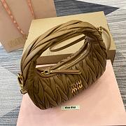 Miu Miu Wander Matelasse Brown Size 23x13x7cm - 3