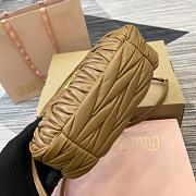 Miu Miu Wander Matelasse Brown Size 23x13x7cm - 5