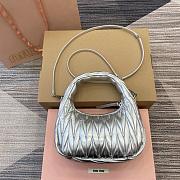 Miu Miu Wander Matelasse Silver Size 23x13x7cm - 6