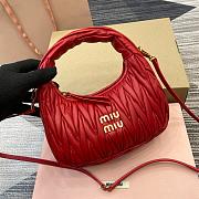 Miu Miu Wander Matelasse Red Size 23x13x7cm - 3