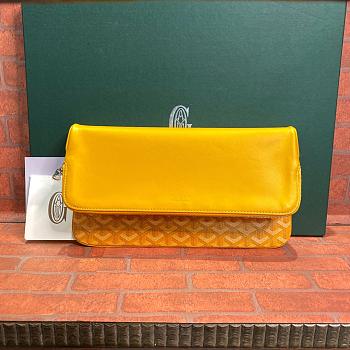 Goyard Sainte-Marie Clutch in Yellow Size 29CM