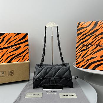 Balenciaga Crush Black Bag Size 25x15x9cm