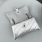 Balenciaga Crush Silver Bag Size 25x15x9cm - 4